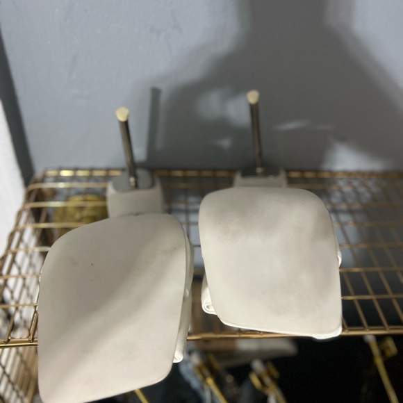 White Jefferey Campbell bow tie sandals 8.5 - Picture 6 of 8